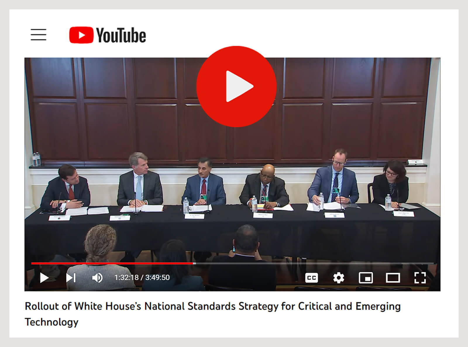 Whitehouse Summit on NSS CET