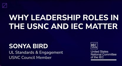 Why leadership roles in the usnc and iec matter