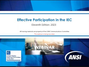 IEC Effective Participation Webinar