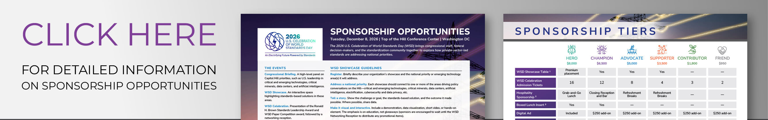 Sponsorship opportunities flyer